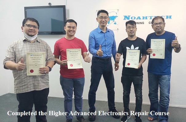 participant from Singapore attend electronics repair course