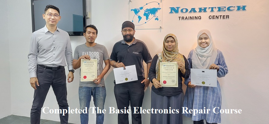 student from melaka attended electronics repair course