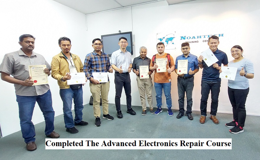 India student taking electronics repair course