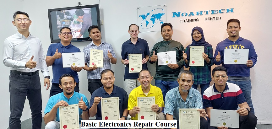 participant fro USA electronics repair course