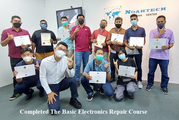 graduates of electronics training course