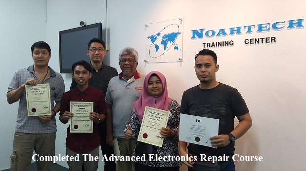 student from trinidad and tobago in electronics repair training