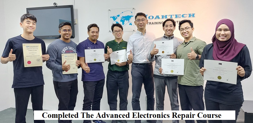 Betamek Engineers taking electronics repair course