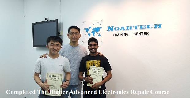 Mauritius student took the electronics repair course